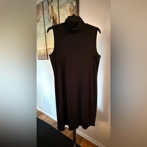Chico's Sz 2 US Sz 12 Additions Black Dress